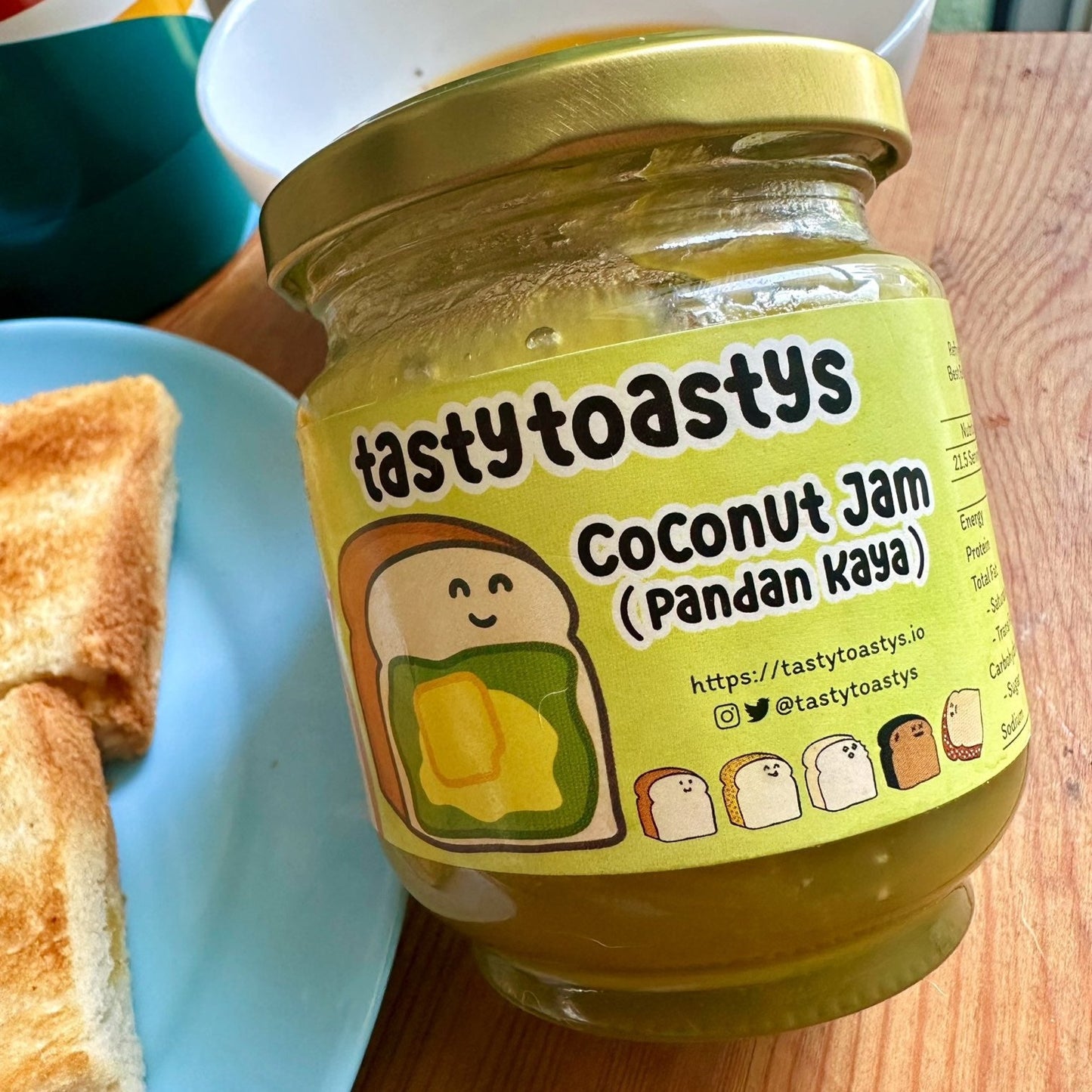 Tasty Toastys Coconut Jam (SG Only)
