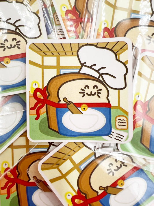 Chef Toasty Vinyl Sticker